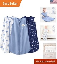 Lightweight Baby Sleep Sack 0-6 - 100 Organic Cotton, Sleeveless