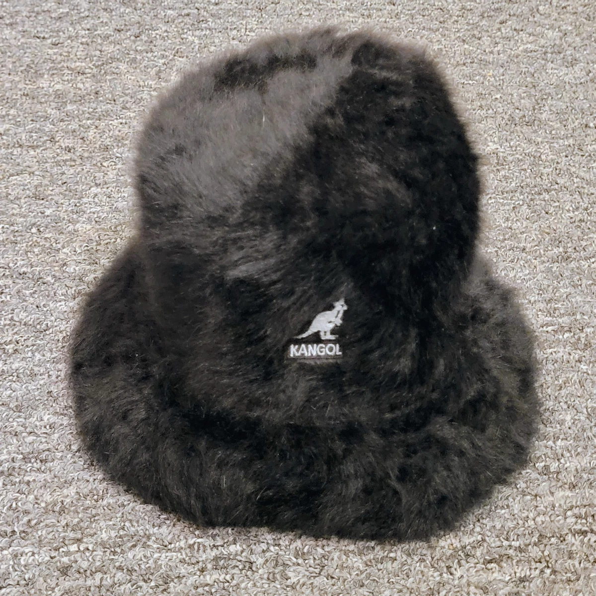Kangol Black Furgora Casual Bucket Hat Vintage Vintage 1990s Kangol Furgora Bucket Hat Size XL / 90s Hat  main image 3