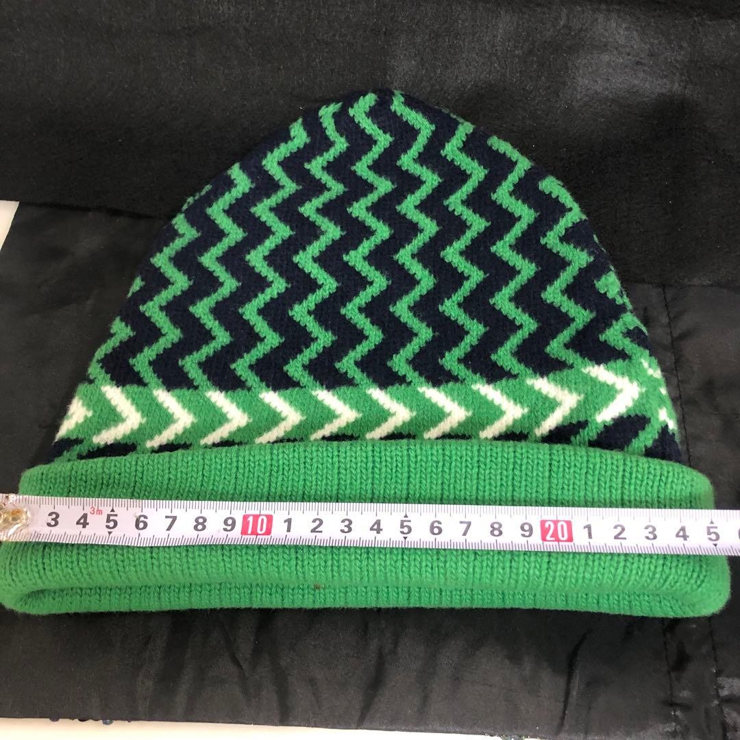 Gucci Knit Cap Green Navy Size M 22Cm thumbnail 9
