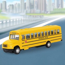 School Bus Model Alloy Simulation Pull Back School Bus Model Toy For Boys Ch SET