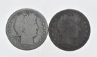 1892-1915 Lot 2 1907 1908-O Barber 90% Half Dollars - Coin Collection *989