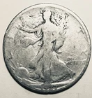 LOT #U272   1927-S  WALKING LIBERTY HALF DOLLAR  ( G-VG)