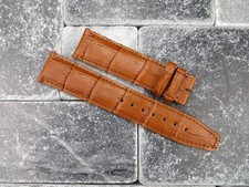 21mm Grain Leather Strap Watch Band for IWC Portuguese PILOT Honey Brown Regular