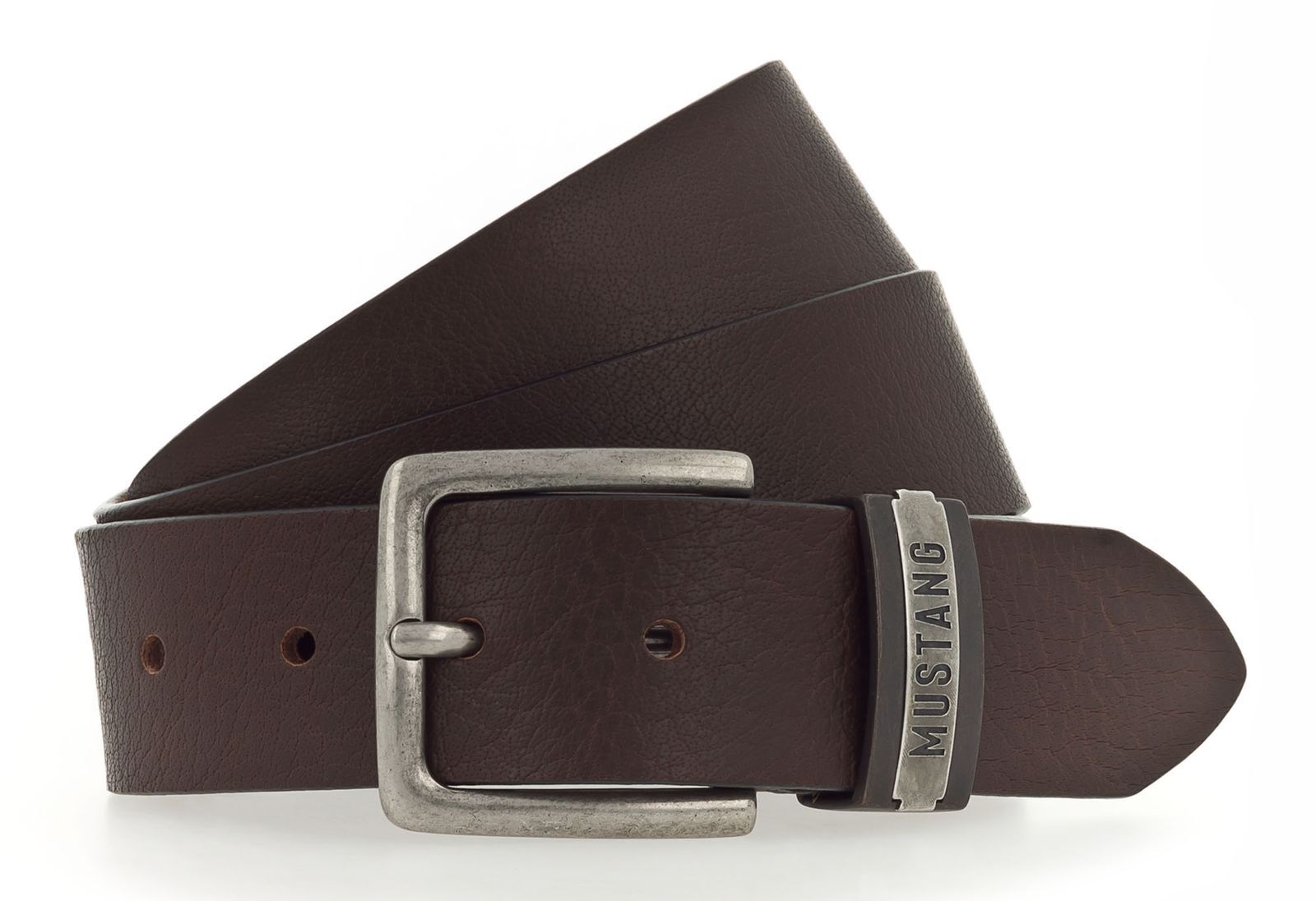 MUSTANG belt Classic Leather Belt W85 Dark Brown