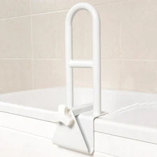 Bath Safety Bar Bathtub Rail Grab White Bathroom Shower Handle Tub Adjustable