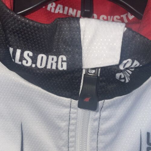 Pactimo Unisex Cycling Racing Vest White/Black/Red. XXL. Full Zip Lightweight - Picture 2 of 11
