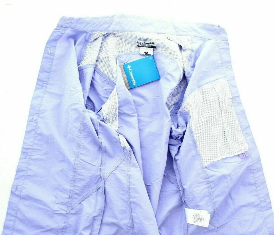 Camisa Columbia PFG Bonehead para mujer manga 3/4 abotonada pesca al aire libre Foto 3 de 4