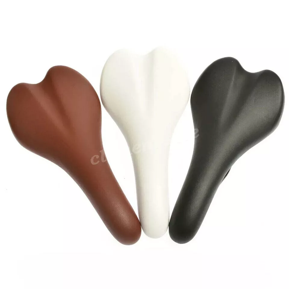 Ergonomische Leder Fahrrad Sattel Fahrradsitz Prostata Herren Damen eBike Unisex - Bild 3 von 4