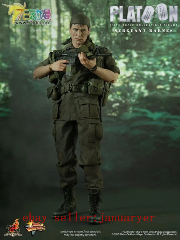 ホットトイズ　プラトーン　バーンズ BARNES 1/6 Perfect Hot Toys Mms141 1/6 Field Platoon Barnes Sergeant