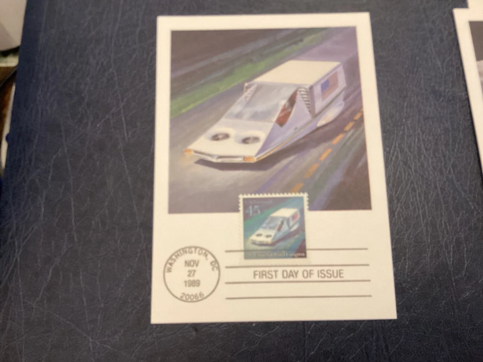 ICOLLECTZONE US C122-125 Beautiful Color Card FDC Set (A100) - Image 4 of 4