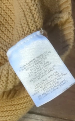 Jones New York Signature Carmel Double Button Down Sweater w/ Pockets Sz Medium - Picture 12 of 20