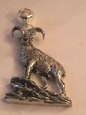 Ibex  Charm with 5mm Hole to fit Pendant Charm Bracelet European refA54
