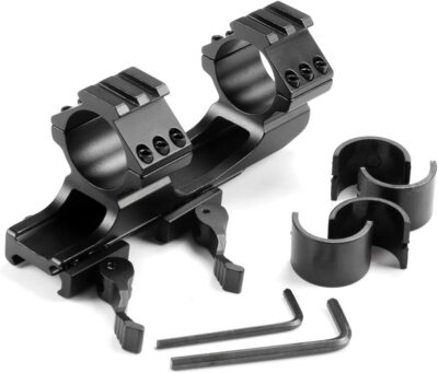 Scope Mount Rings 1 inch/30mm QD Cam Locks Cantilever Picatinny Weaver 20mm Rail