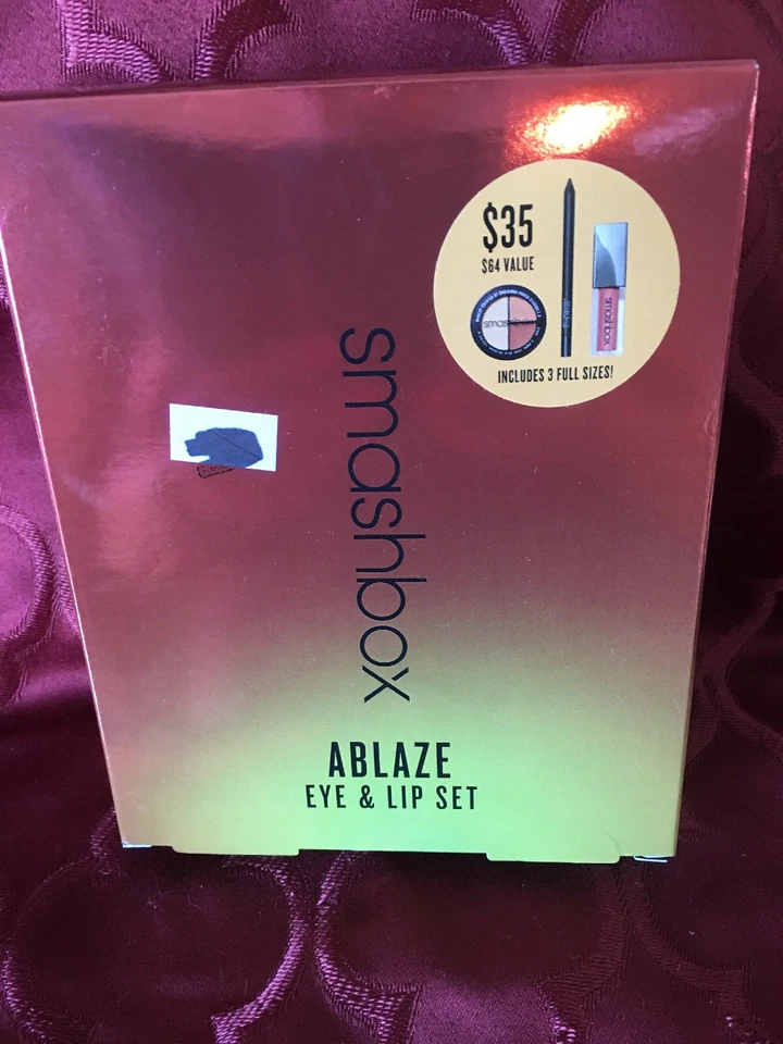 Smashbox Ablaze Eye & Lip Set Full Sz Eyeshadow Lipstick & Liner New in Box - Image 4 of 4
