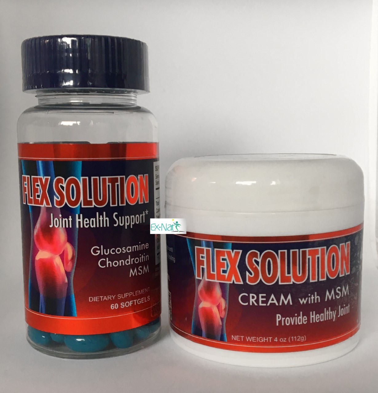 Flex Solution 60 cap and Cream Therapy Anti-Inflammatory dolor Muscle Relief Bee
