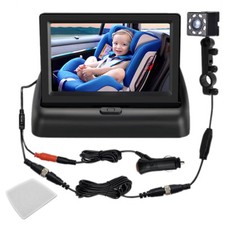 Child Baby Car Seat Rear View Mirror Camera Monitor Safety 4.3" HD Night Vision