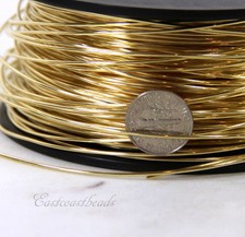 Brass Wire, 18 Gauge, Dead Soft, Round Brass Jewelry Wire, 20 Feet, 013