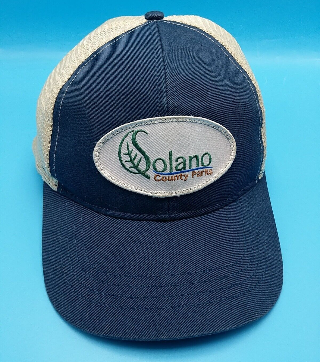 SOLANO COUNTY PARKS hat blue white adjustable snapback cap California