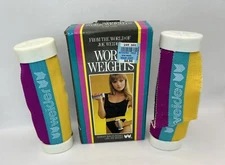 Joe Weider Hand Work Weights Two 1 lb Weights Vintage In Box