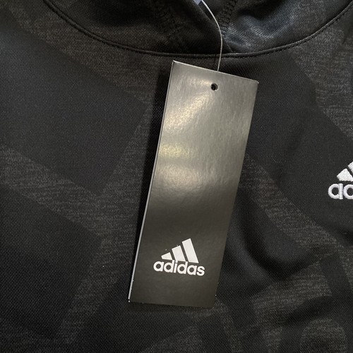 Adidas Boys Black Tech Fleece All Over Print Hoodie Size Medium/Large NEW NWT - Picture 3 of 5