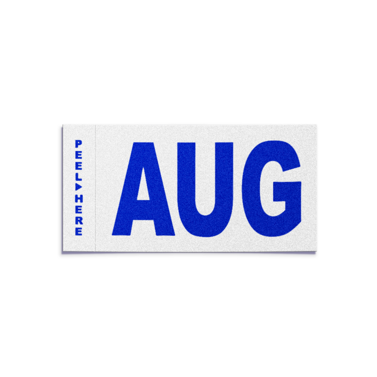 AUGUST Month Sticker For California License Plate YOM Registration - 3M Glossy Vinyl Decal