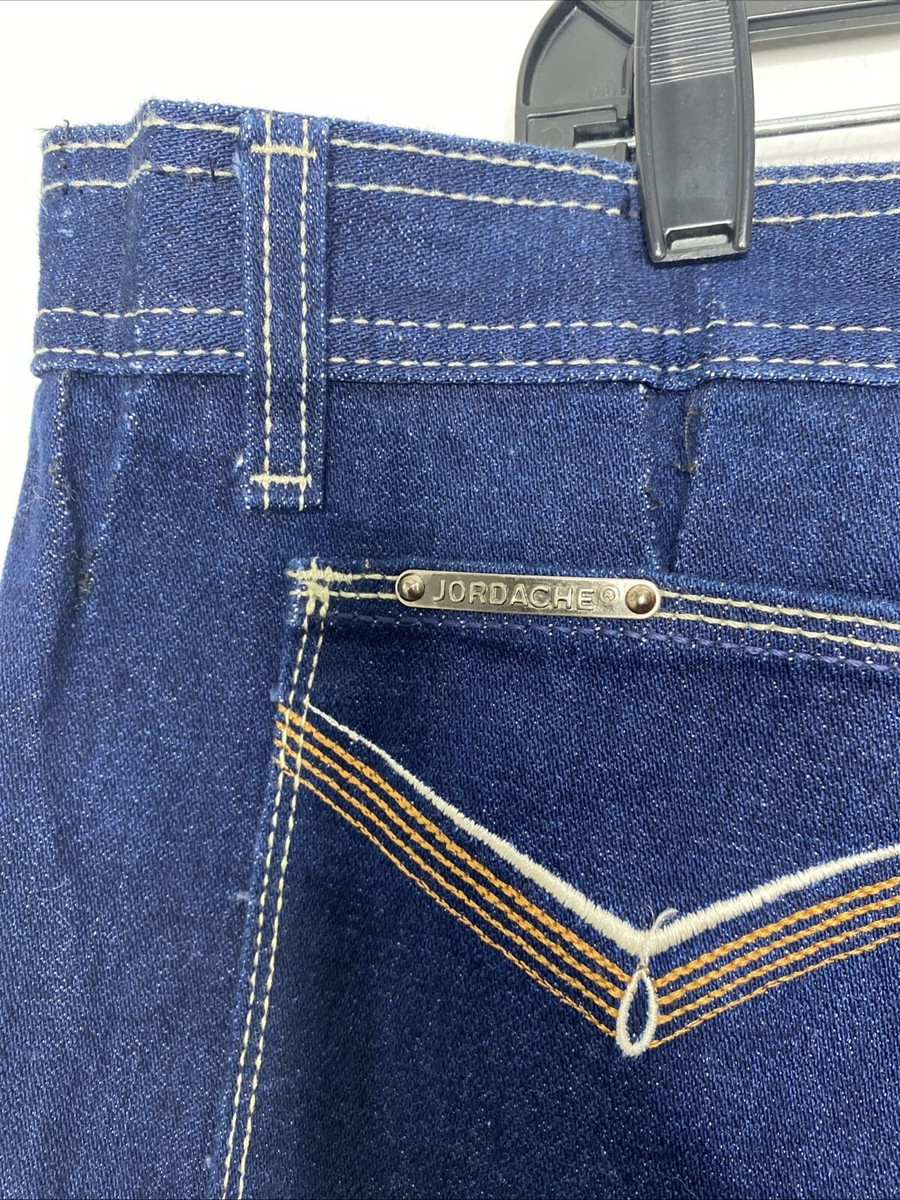 Vintage Jordache Jeans Men's 40x28.5 Blue Cotton Denim Boot Cut