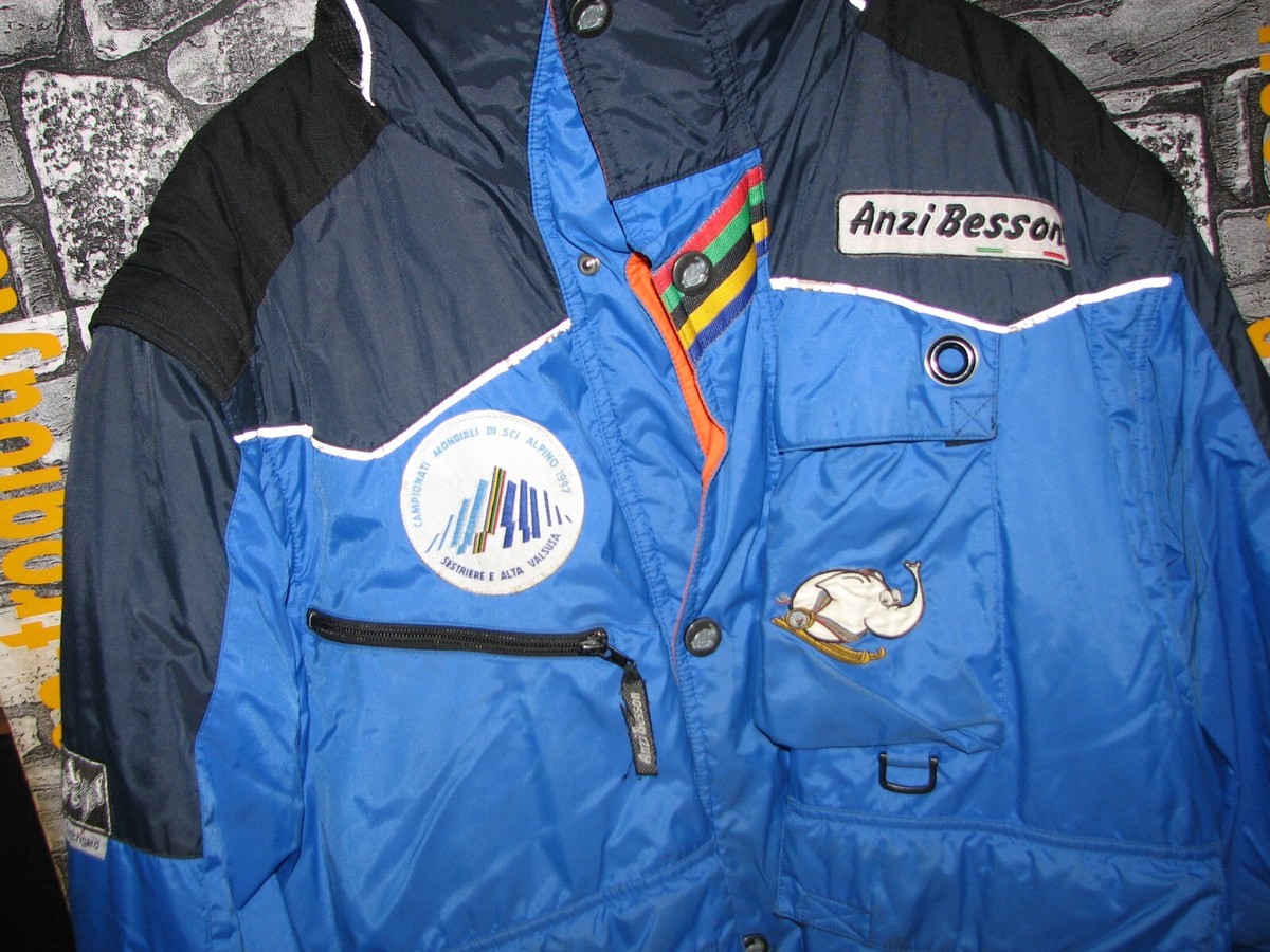 Anzi Besson Vintage Italia Italy winter sci skj nylon giacca