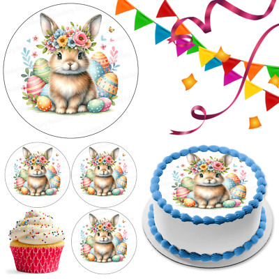Osterhase Ei Kuchen Topper Party Dekoration essbar Geschenk Feier Cupcake