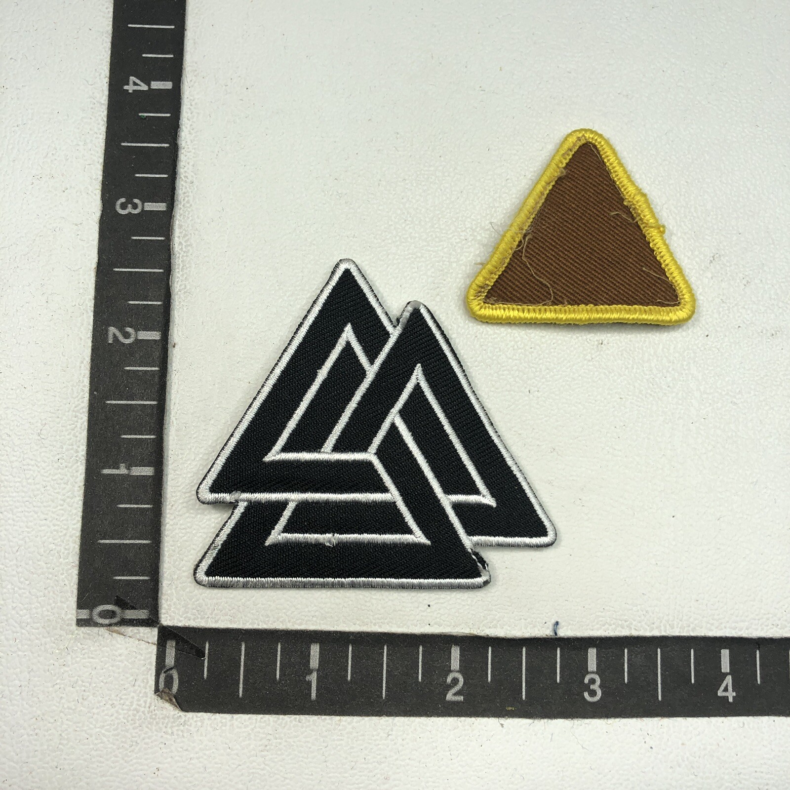Embossed Triangular Patch Triangle Shapes For Patches
