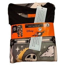 Disney The Nightmare Before Christmas Kids Cozy Pajama Set SIZE 8
