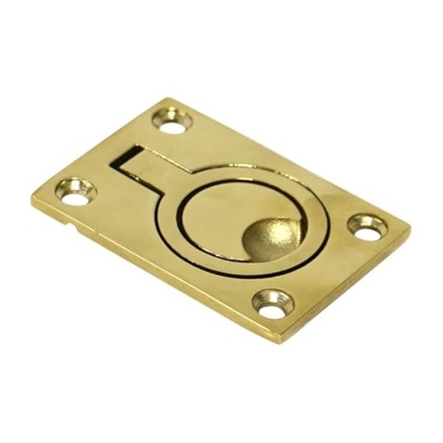 Alastin Brass Plating Boat Hatch Pull Handle 62mm*45mm Flush Ring Lift Handle - Imagen 9 de 11