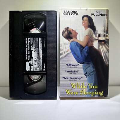 While You Were Sleeping (VHS, 1995) UNTESTED Blockbuster Rental A10
