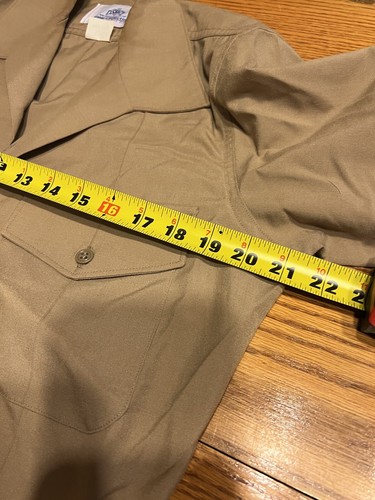 DSCP Tan Short Sleeve Khaki Shirt - 15 1/2 - NSN: 8405-01-515-8974--USMC - Picture 5 of 5
