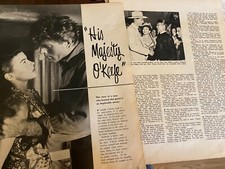 His Majesty O'Keefe, Burt Lancaster, Five Page Vintage Clipping