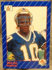 1991 AW Sports CFL Football Card #104 Rod Hill - Kentucky State alumni