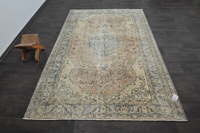 Oushak Türkisch Vintage Teppich 5x8 Kelim Rug Anatolisch Handarbeit Boho Deko...
