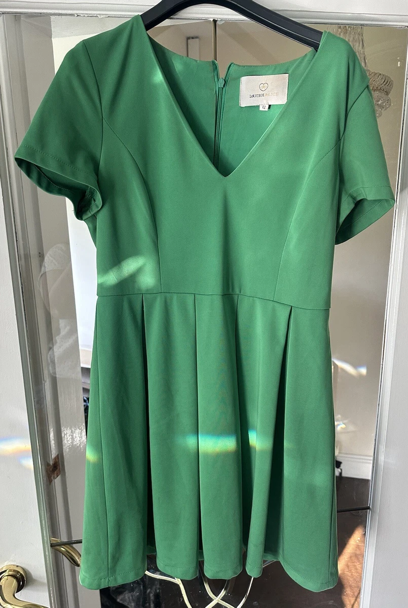 green satin leopard print dress BONNIE Off Shoulder Tulip Mini Dress with Corsetry Detail in Emerald G main image 1