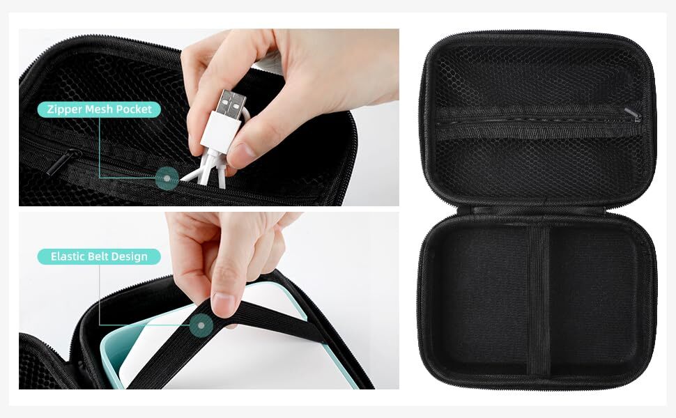Label Marker Printer Case Hard Carry Case Compatible With D1600/p3200 Bluetooth 