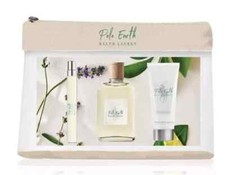 POLO EARTH by Ralph Lauren Unisex 4pc Set BAG 1.7oz B/L 0.34oz EDT 3.4oz EDT SPR