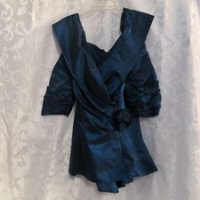 Formal gem stone shimmery green skirt set