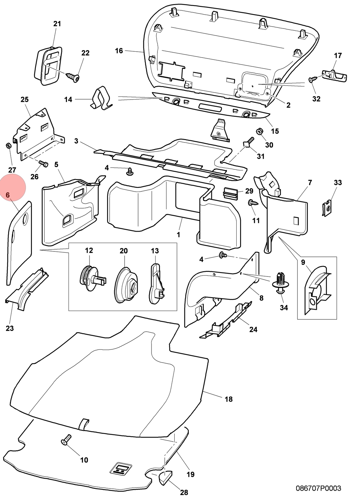 07-13 BENTLEY CONTINENTAL GTC REAR LEFT INSIDE TRUNK PANEL CARPET COVER OEM