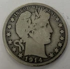 1914-S Silver Barber Half Dollar ~ 50C ~ Great Collector Coin