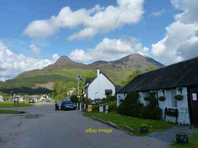 Photo 6x4 Cafe in Glencoe village Ballachulish With the Glencoe mountains c2011