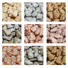 Rutkovsky 111-95013 Cat Pressed Beads Czech Glass 17x11mm Size 8 pieces