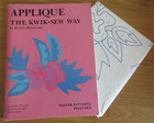 APPLIQUE THE KWIK SEW WAY~KERSTIN MARTENSSON~BOOK & MASTER PATTERN~160 DESIGNS