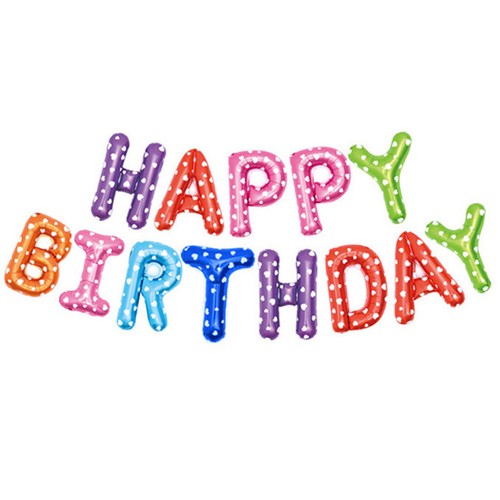 Happy Birthday Balloon Banner Bunting Self Inflating Letters Foil Balloons Party - Picture 25 of 27
