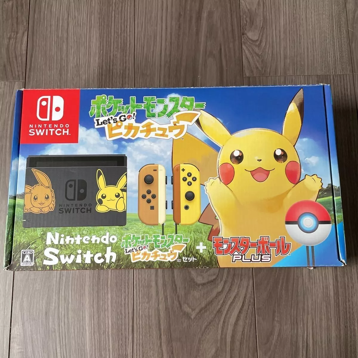 Nintendo Switch Pokemon Let's Go! Pikachu Set Limited Console Joy-Con Used