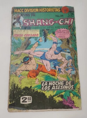 Master of Kung Fu #24 1975 Comic auf Spanisch Shang-Chi ''MACC Division''