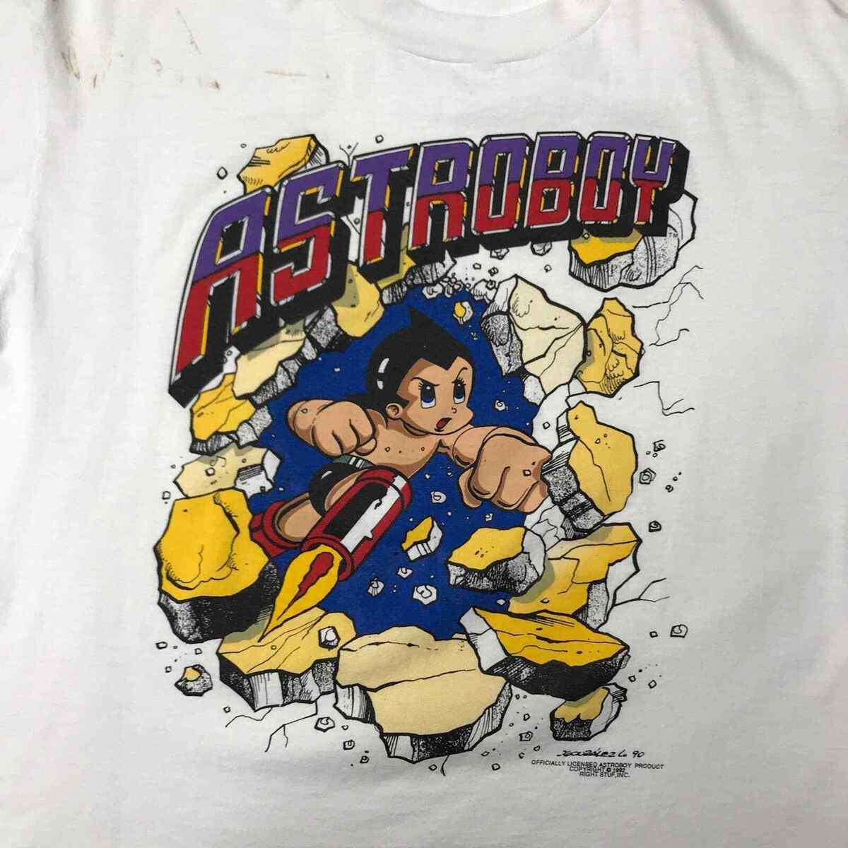 Vintage Astroboy 1992 T-Shirt Single Stitch Screen Stars Vintage Astroboy 1992 T-Shirt Single Stitch Screen Stars