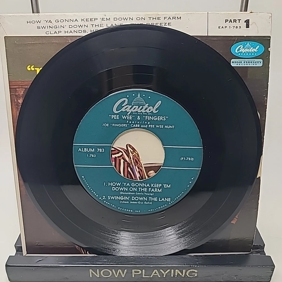 Pee Wee Hunt & Joe "Fingers" Carr -Pee Wee & Fingers 7" 45rpm Vinyl EP VERY GOOD - Image 3 of 4